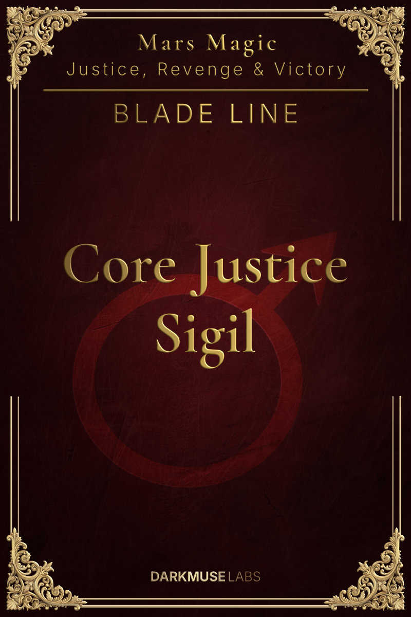 The Core Justice Sigil. BLADE Line spell sheet.