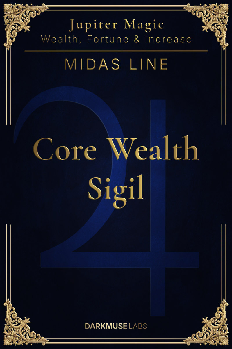 The Core Wealth Sigil. MIDAS Line spell sheet.
